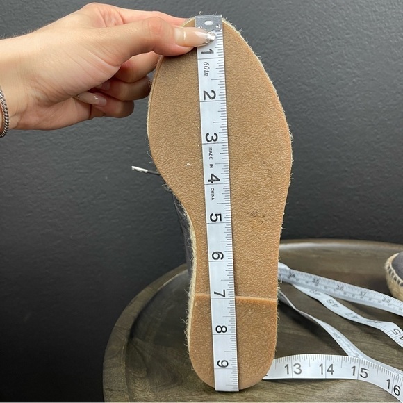 Rag & Bone Geneva Suede Wedge Lace Front Espadrilles Size Women - Picture 11 of 12